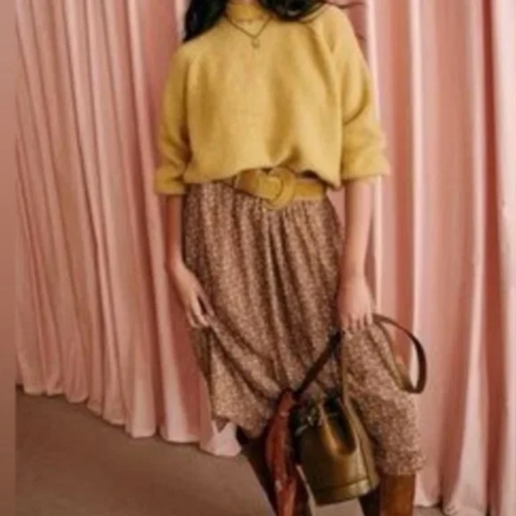 NWOT Sézane Maria Skirt Calanques print 36 (4) - Picture 3 of 9